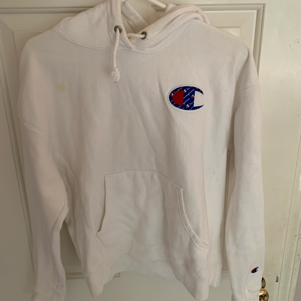 cropped champion reverse weave hoodie